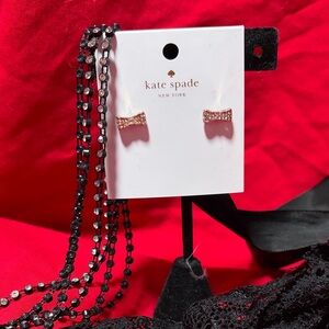 Kate Spade Rose Gold Bow Stud Earrings